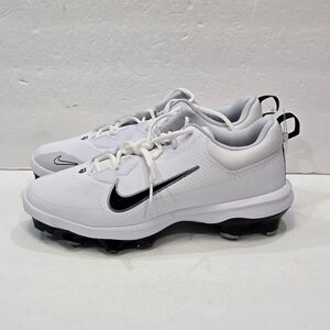 Nike Force Trout 9 White Metallic Silver Baseball Cleats FZ0915-102 Men Size10